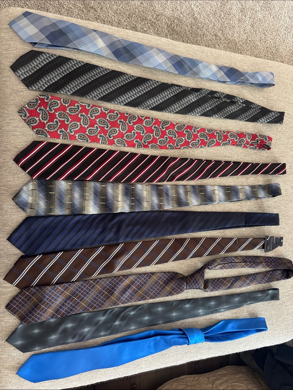 Classic Blue Solid Tie - Unbranded Men’s Accessory
